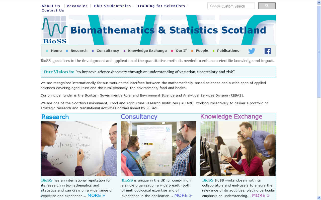 Biomathematics and Statistics Scotland