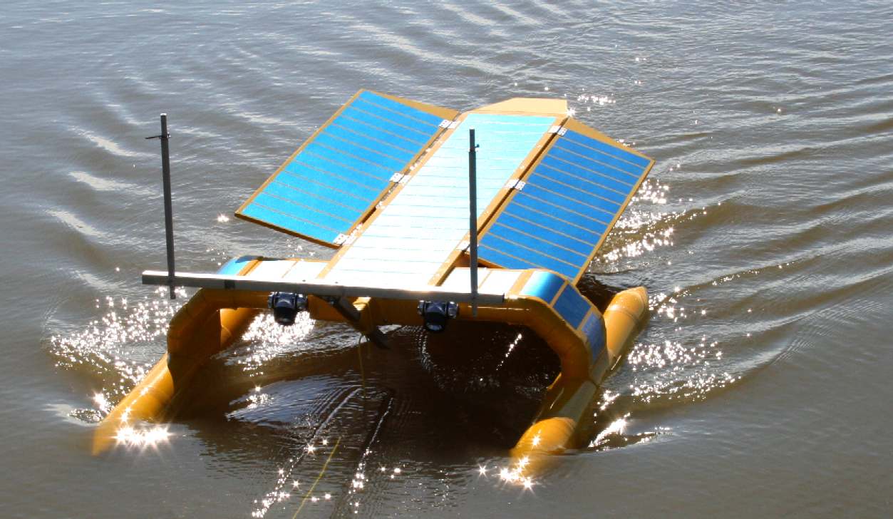 The SeaVax proof of concept boat during open water trials