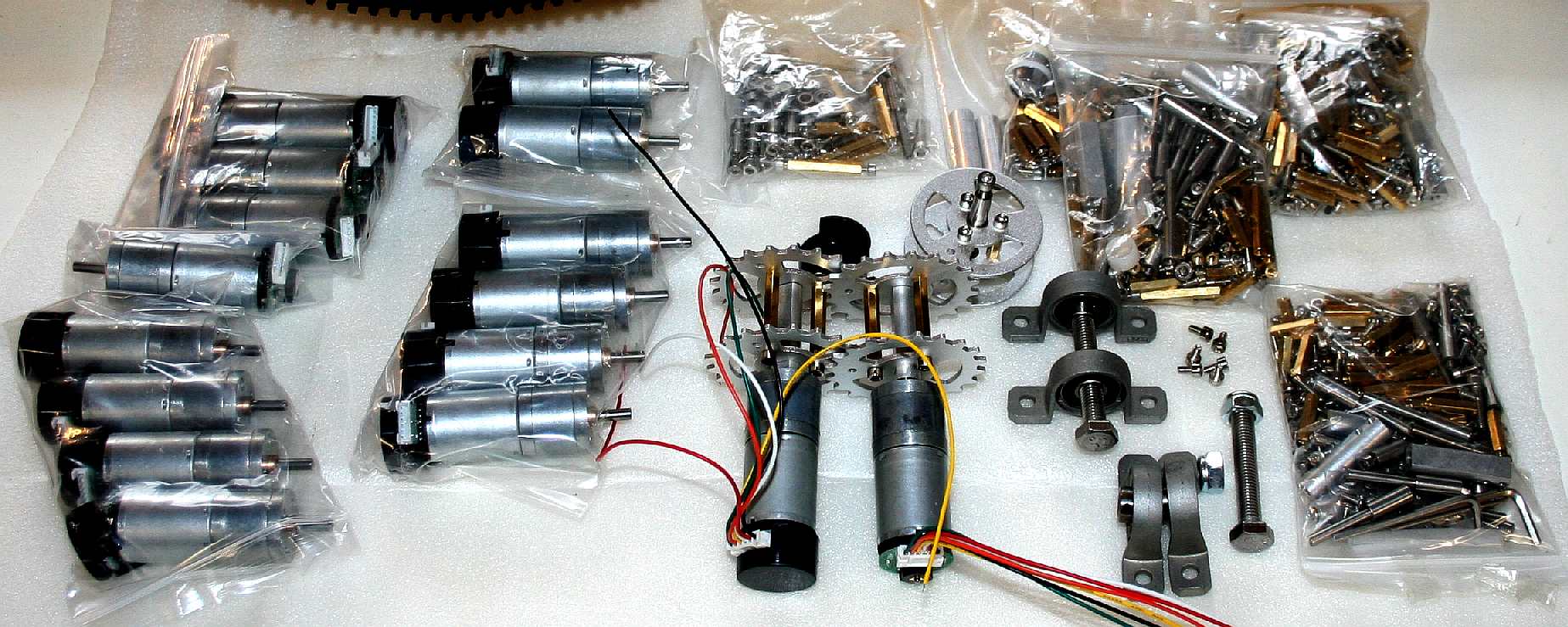 Robotic parts before assembly