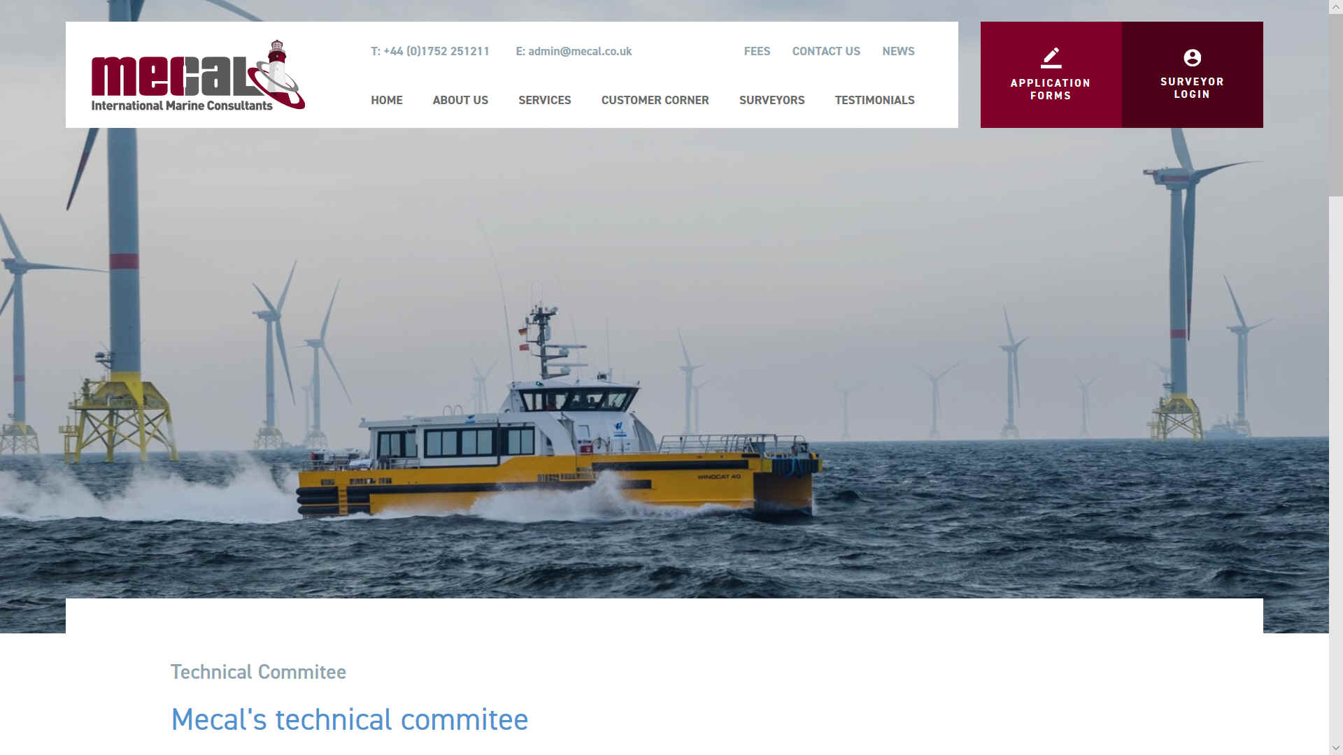 Mecal International Marine Consultants, workboat certification