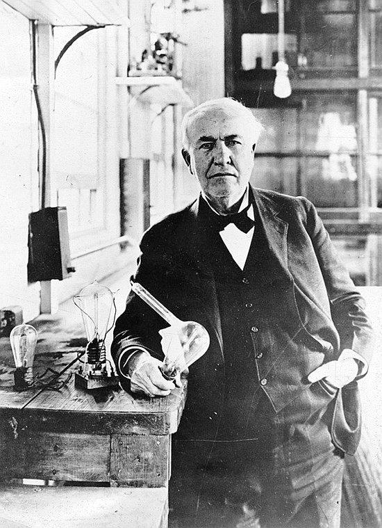 Thomas Edison, champion of electric cars and light bulbs