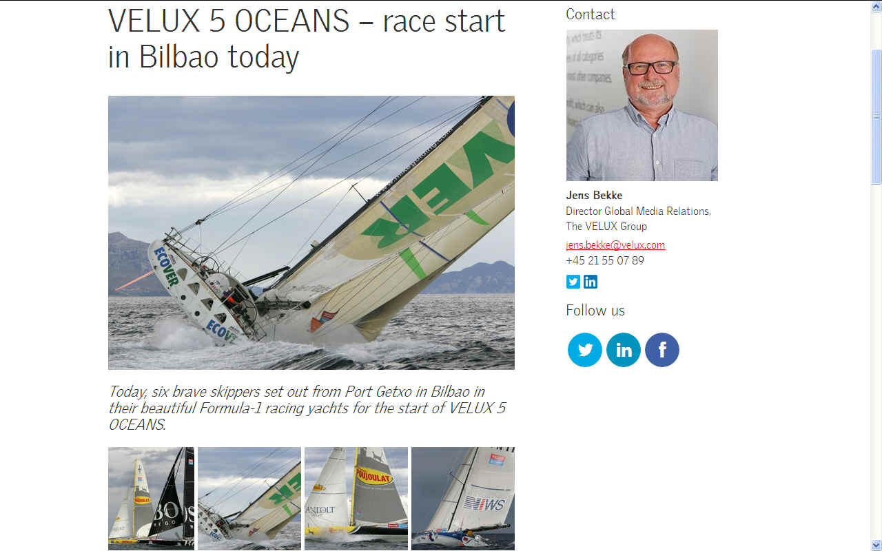 Velux ocean 5 sailing yacht race