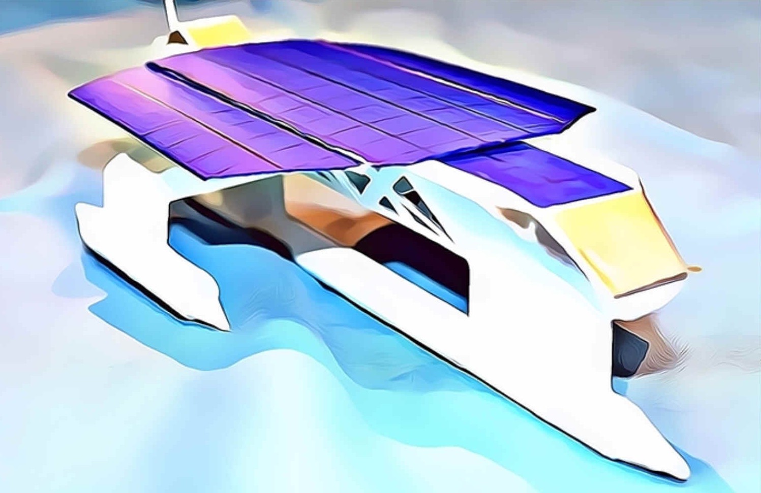 Probably the world's fastest solar powered autonomous boat