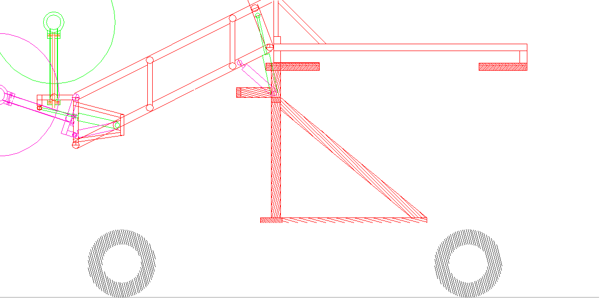 CAD diagram of the experimental Ford Transit development rig