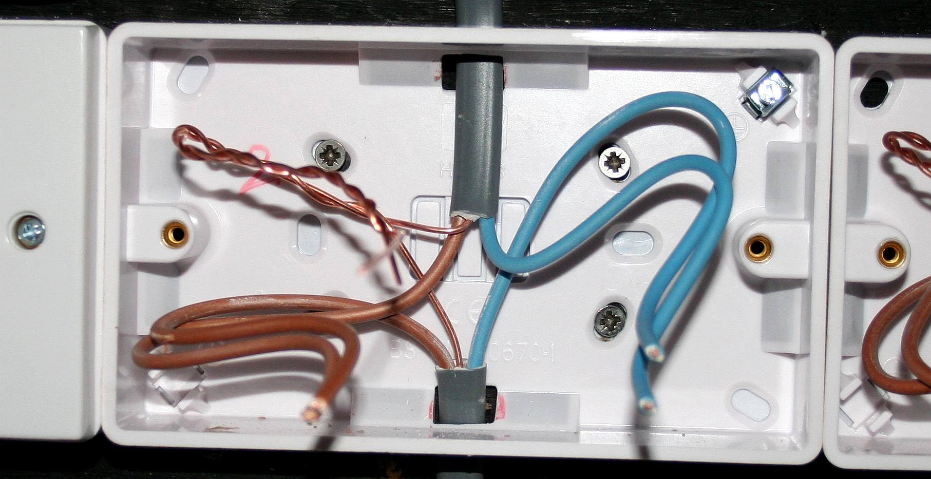 How to wire a dual 13 amp plu socket correctly