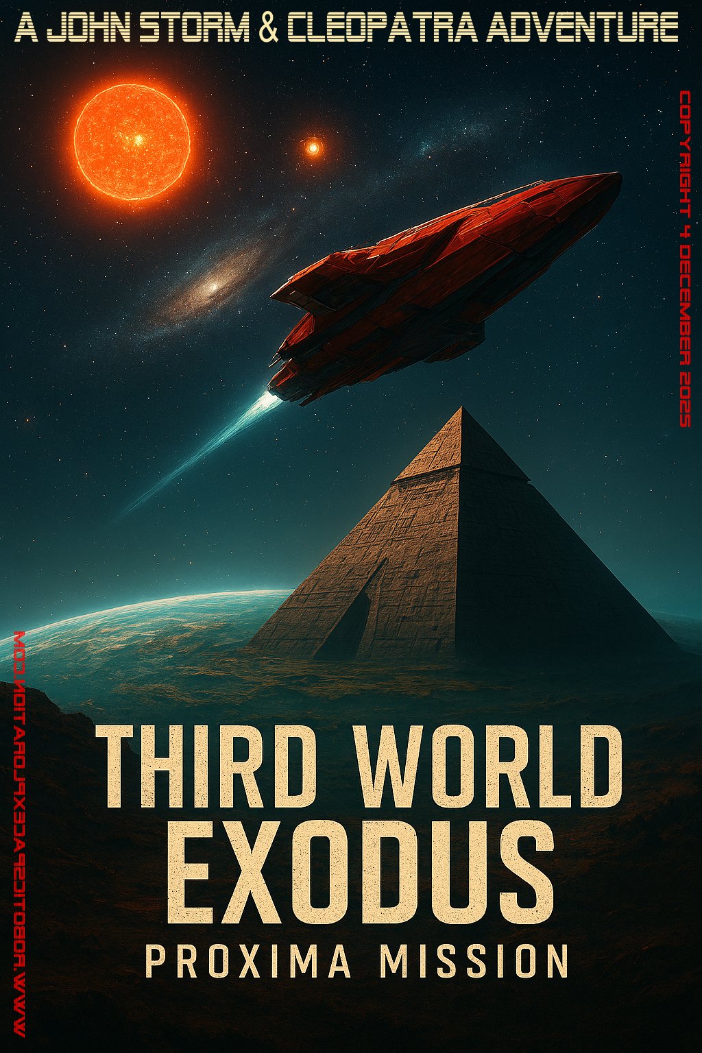 Third Word Exodus: Proxima Mission, aims to spread the human spark to another solar system 4 light years away, using replication technology.