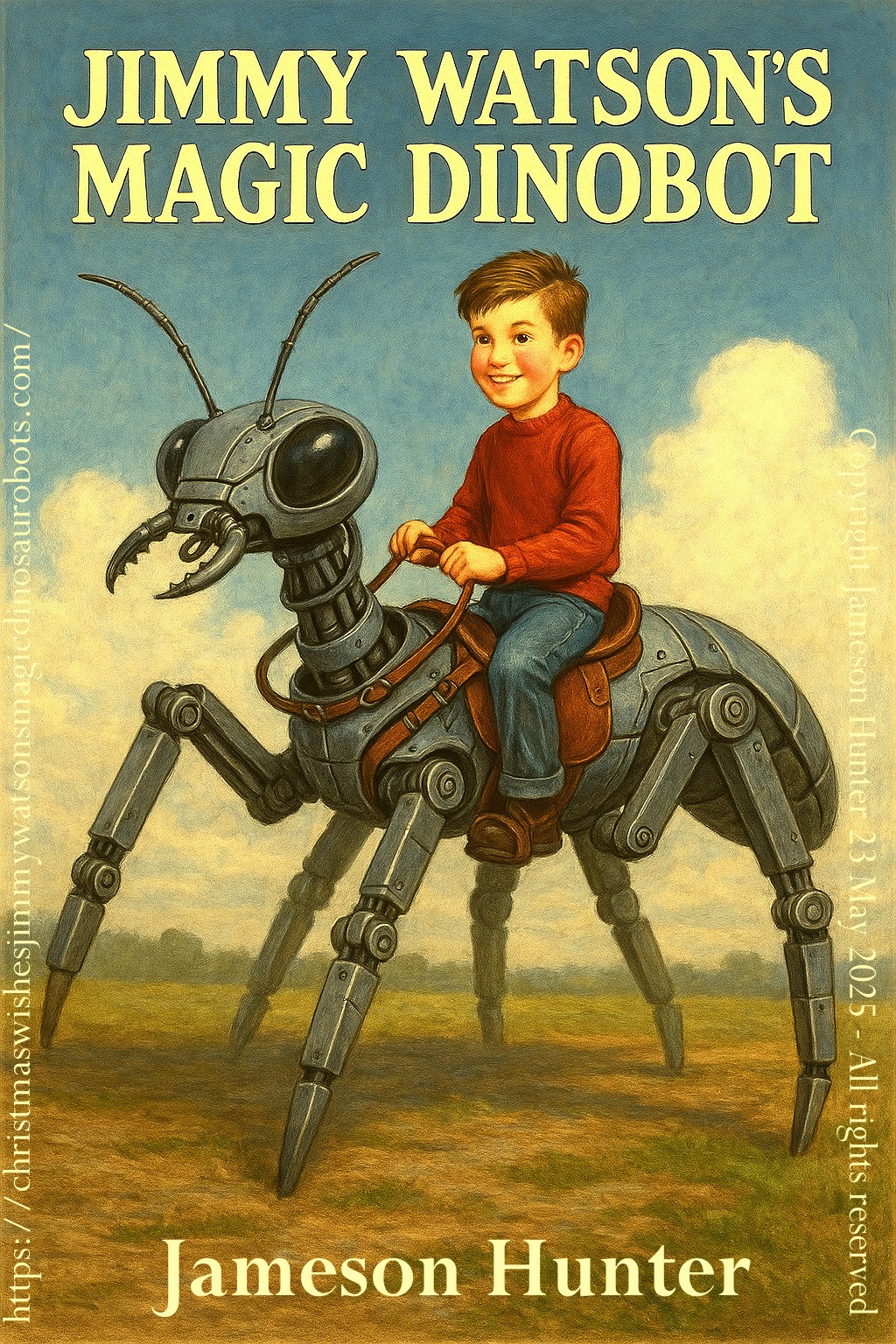 Jimmy Watson's Magic Dinobot: A young boy dreams of making a giant robotic friend, wishing that for Christmas.