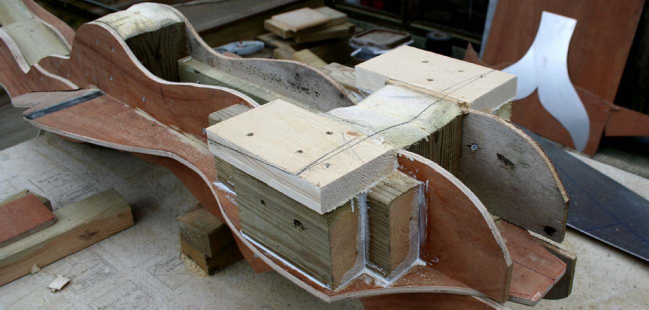 Timber framed buck or wooden formers