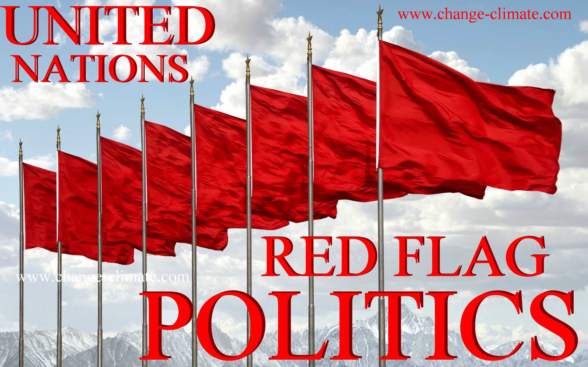 Red flag politiians delay essential changes to be able to profit while the planet dies