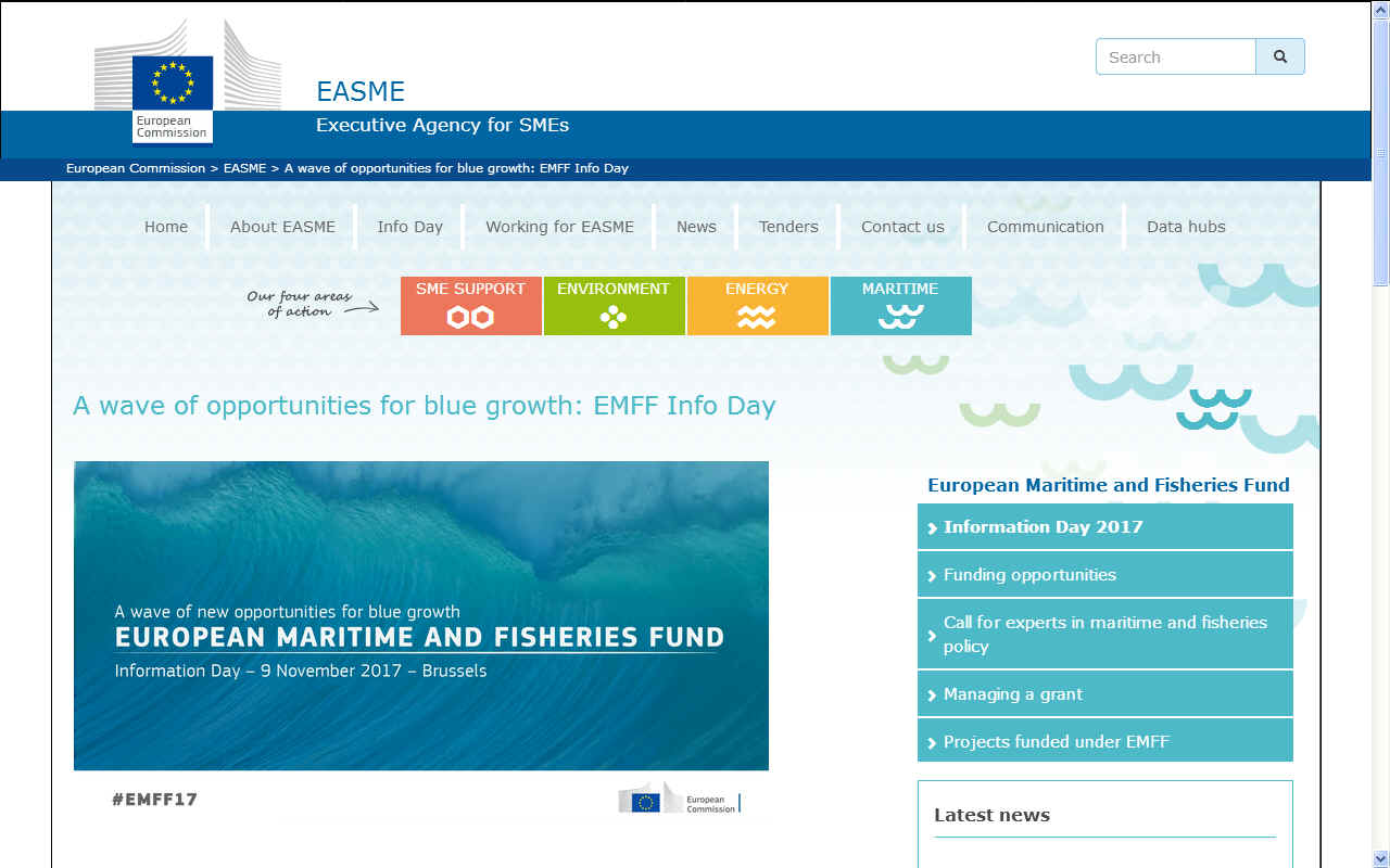 EMFF European Maritime and Fisheries Fund information day blue growth