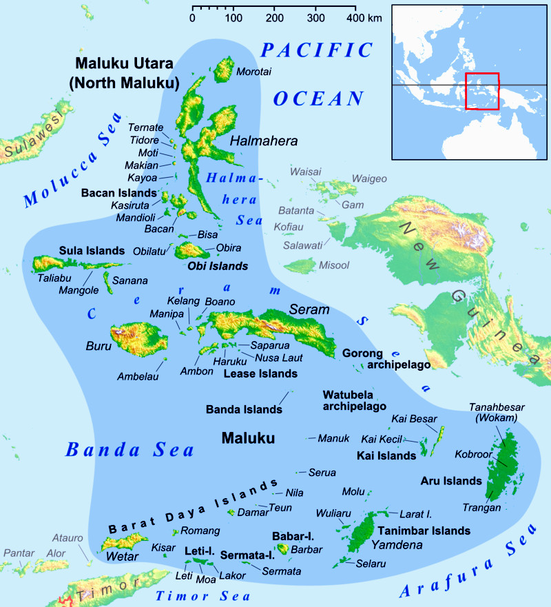 Pacific Ocean, Banda Sea - equatorial migrating theory