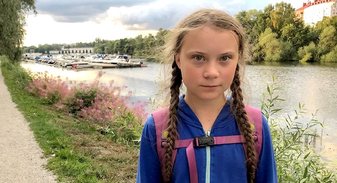 Greta Thunberg is a Swedish schoolgirl just 15 and telling it like it is about climate change