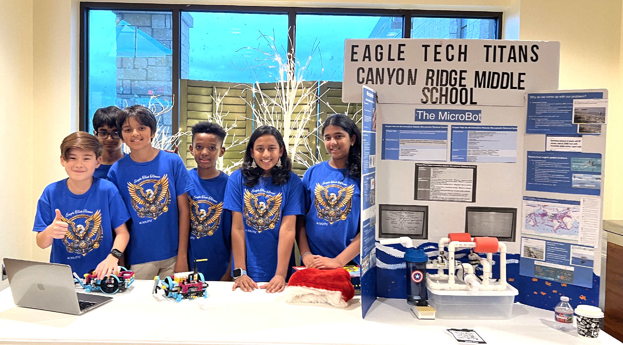 EAGLE TECH TITANS DECEMBER 2024 - FIRST LEGO League introduces STEM (science, technology, engineering, and math) to children ages 4-16 (varies by region) through fun, exciting hands-on learning. Participants gain real-world problem-solving experiences through a guided, global robotics program using LEGO technology, helping todays students, families, and educators build a better future together. FIRST LEGO Leagues three divisions inspire youth to experiment and grow their critical thinking, coding, and design skills and showcase what they learned.