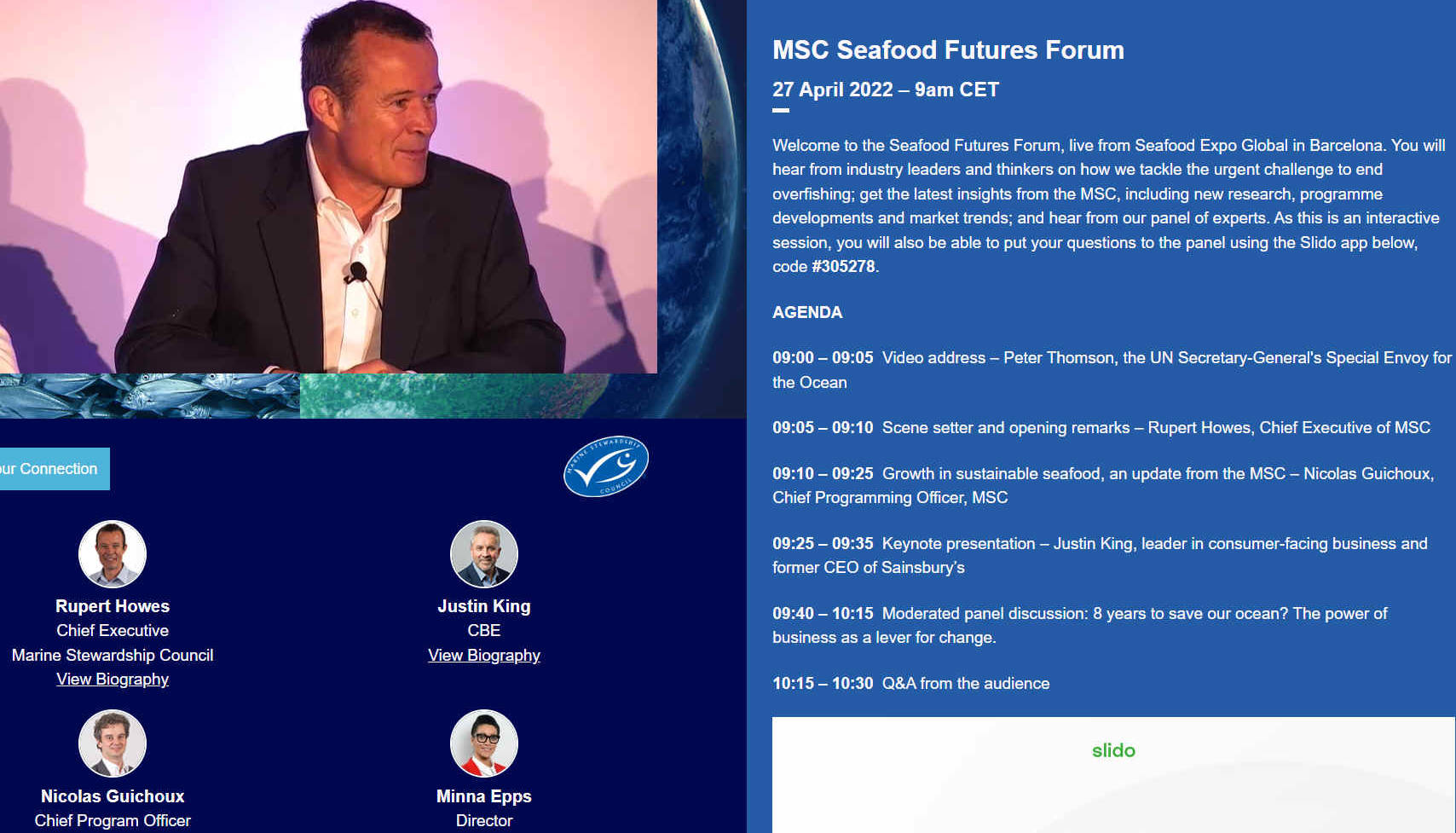 Marine Stewardship Council - Seafood futures global expo