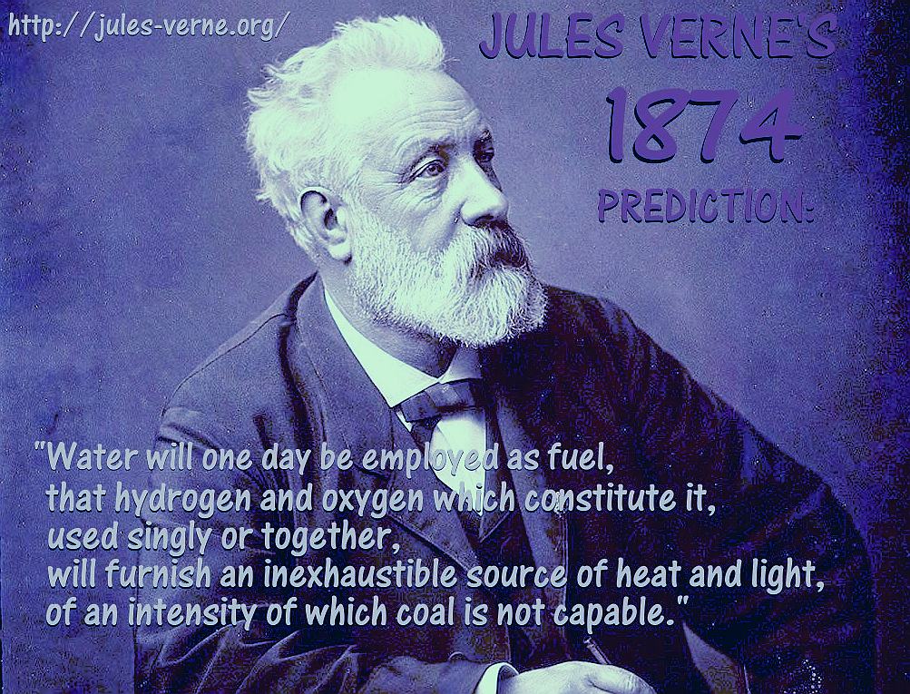 Jules Verne predicted hydrogen as a fuel of the future in 1874